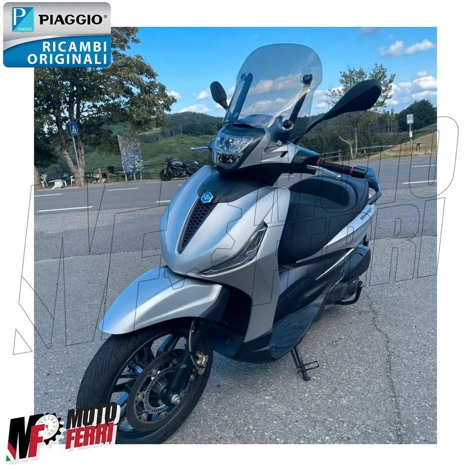 MF5248 Cupolino fume basso Originale Piaggio Beverly 300 400 HPE mod 2021 / 2025 - Immagine 4 di 4