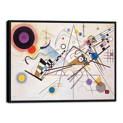 Framed Wassily Kandinsky Composition VIII Print of Famous Paintings Canvas