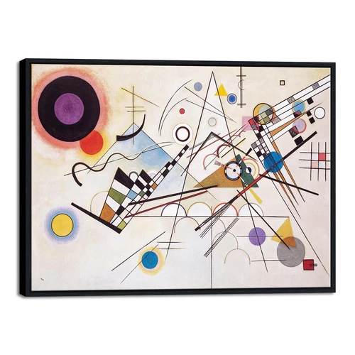 Framed Wassily Kandinsky Composition VIII Print of Famous Paintings Canvas