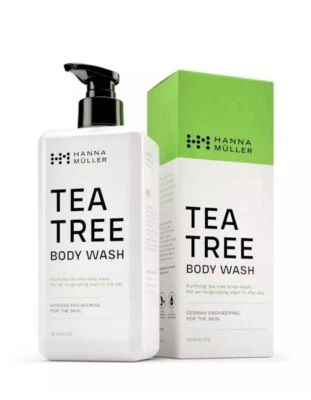 Tea Tree Body Wash Hanna Muller German Engineering For The Skin 100% Vegan 300ml
