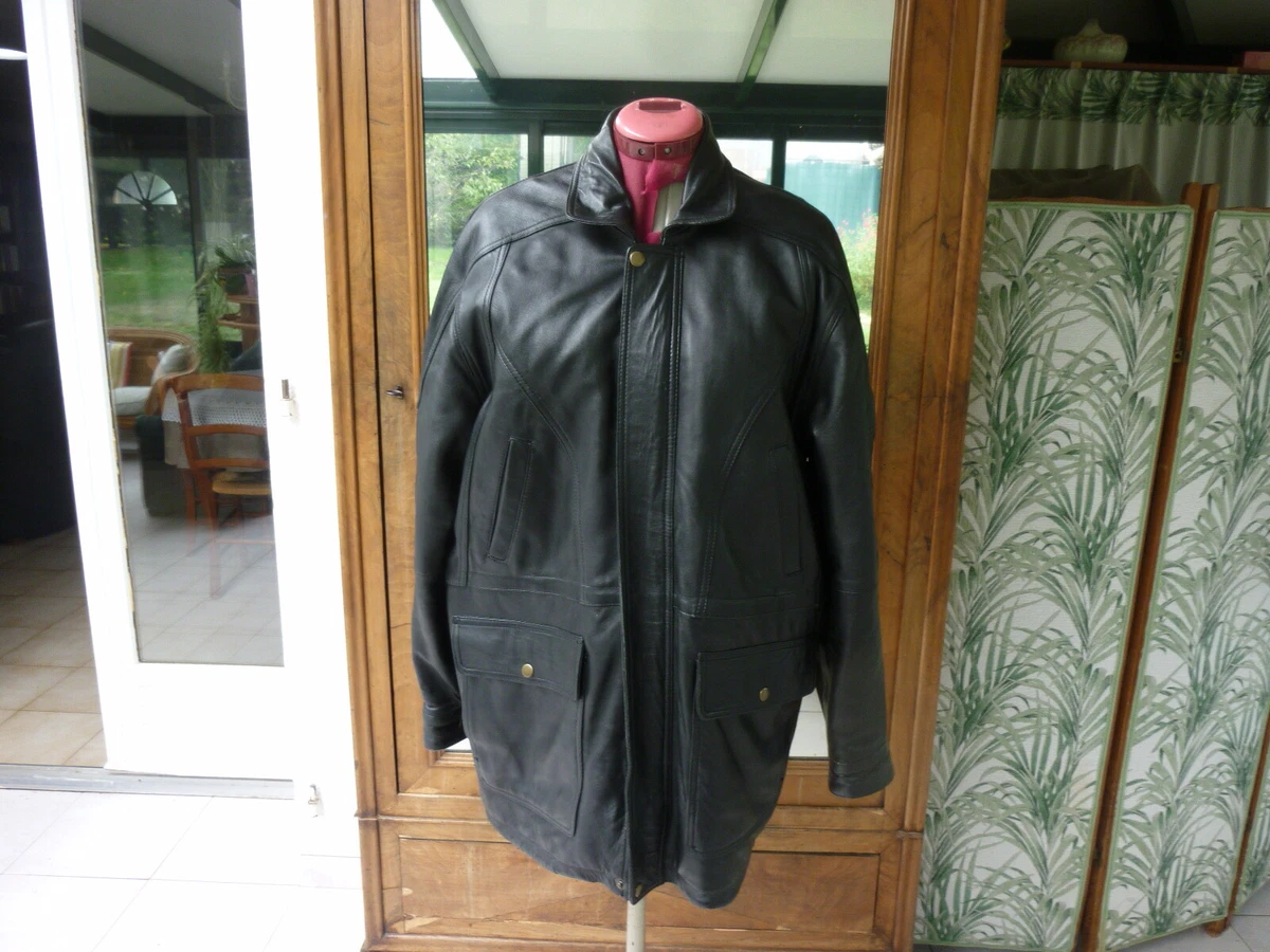 Veste cuir outlet river skin homme