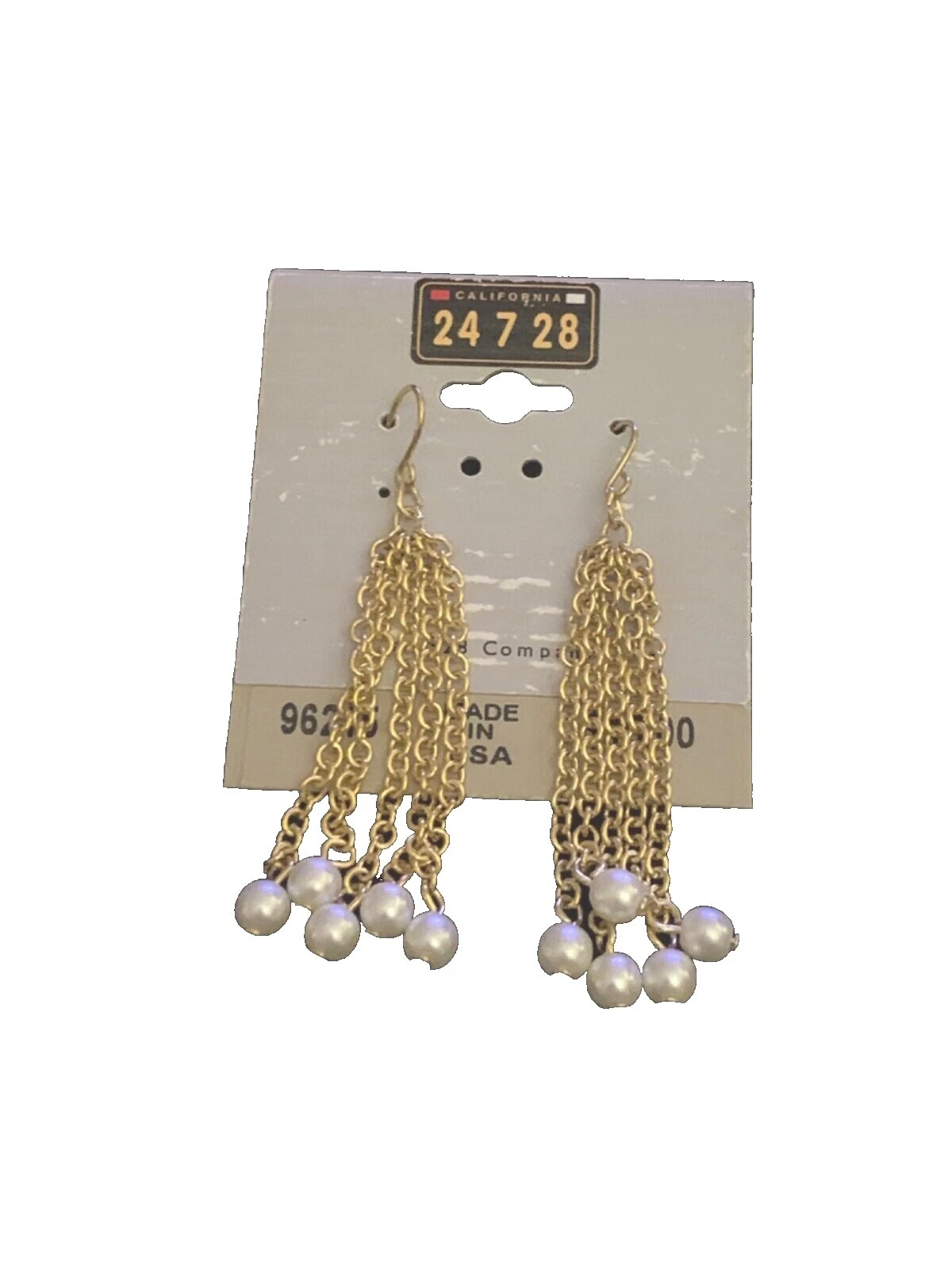 Pendientes de Moda Piedra 1928 Pearl