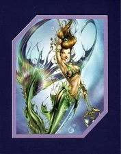 MERMAID PRINT PROFESSIONALLY MATTED Jamie Tyndall