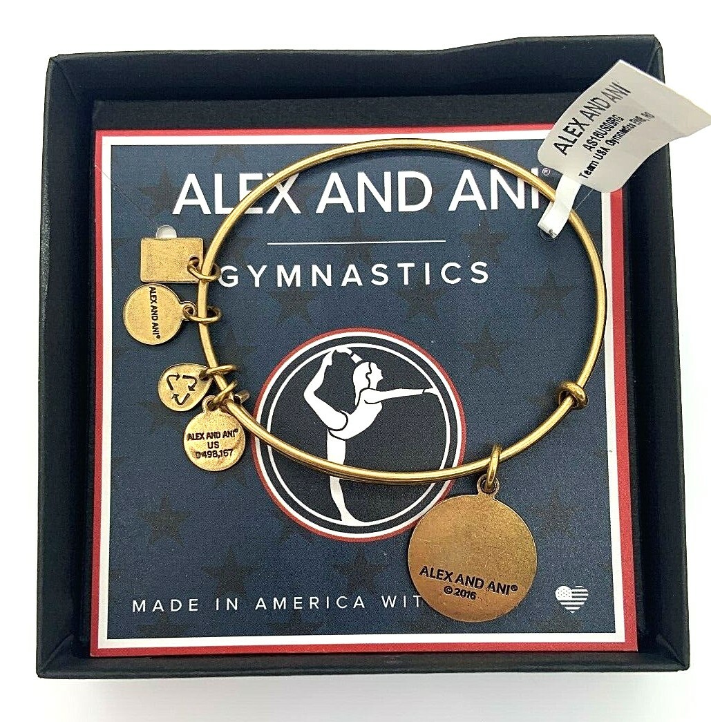 ALEX AND ANI GYMNASTICS BANGLE RAFAELIAN GOLD BRACELET EXPANDABLE