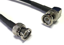 RG8X BNC Male Angle to BNC Male Coax RF Cable USA Made Fast Shipping Lot