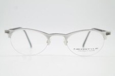 Vintage Neostyle Personality Design Silver Black Half-Rim Eyeglasses