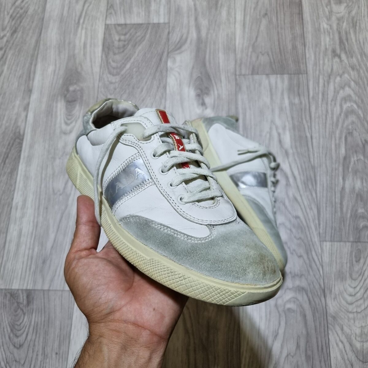 Prada Shoes Sport Leather/Suede Comfort Lace Up Low Sneakers Prada Shoes Sport Leather/Suede Comfort Lace Up Low Sneakers