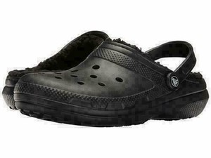 black crocs fur