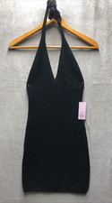Wild Fable Mini Bodycon Knit Dress Size Small Black Around Neck NWT