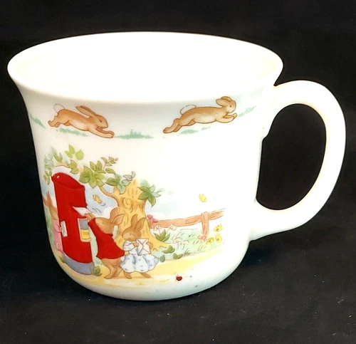 Royal Doulton BUNNYKINS  Mailing Letters Bone China Mug Cup Contemporary Logo