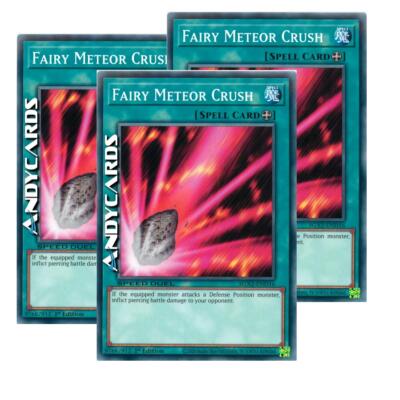 3x FAIRY METEOR CRUSH (SPEED DUEL)   Common   SGX2 END16   1Ed   YUGIOH!
