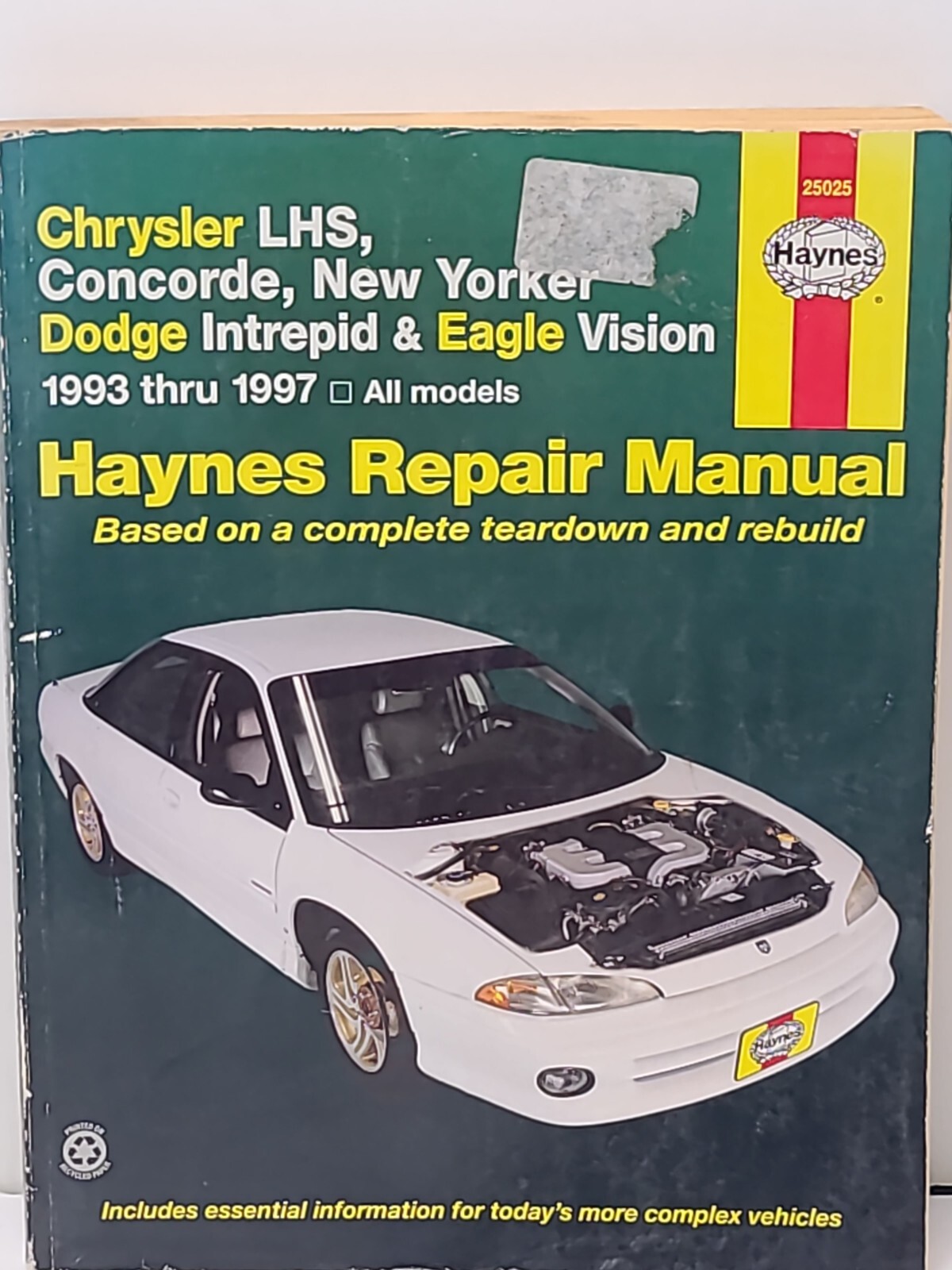 Haynes 1993 1997 Chrysler LHS Concorde New Yorker Dodge Intrepid