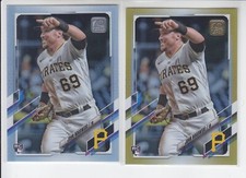 2 - 2021 Topps Update JOHN NOGOWSKI RC Gold Foil + Rainbow Pirates US310