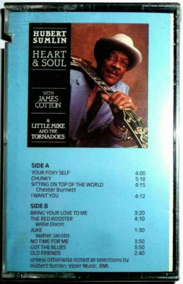 Hubert Sumlin - Heart & Soul / MC / OVP Sealed / 1989 / Cassette Tape Blues