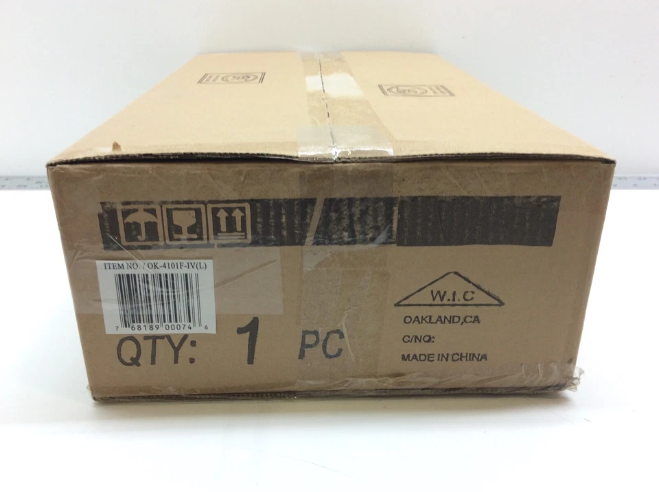 Lámpara de pie de porcelana OK Lighting OK-4101F-IV marfil Foto 3 de 4