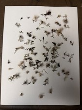 Vintage Fly Fishing Flies Assortment Lot for Trout w/ Plastic Fly Box