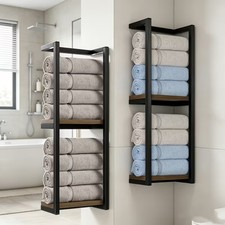 2 Ebenen Badezimmer Badetuchhalter Wandmontie...