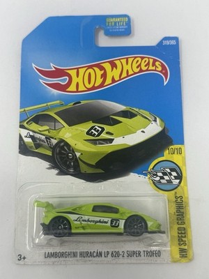 Hot Wheels Speed Graphics Green Lamborghini Huracan LP 620-2 Super Trofeo 319 A8