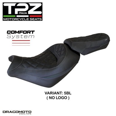 KAWASAKI VULCAN 650 2014-2025 Sattelbezüge KWVOLTC-5BL-2 TPZ schwarz COMFORT ...