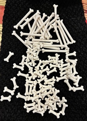 Authentic LEGO NEW Lot of 100 White Large & Small Bones Halloween Graveyard