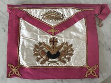 Vintage 18 Degree Scottish Rite Knight Rosecroix Masonic Apron