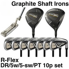Nuovo set Callaway Warbird Club 10p DR/5W/5-SW/PT copricapo albero in acciaio...