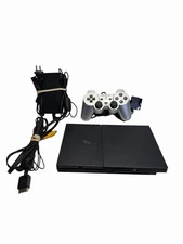 Sony PlayStation 2 PS2 Slim Console SCPH-75001 with OEM A/V cords and AC Adapter
