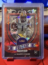 2021 Panini Prizm Draft Picks - Crusade Ja'Marr Chase #162 Red Ice Prizm (RC)