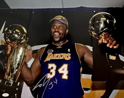 Shaquille O'Neal Signed Los Angeles Lakers 16x20 MVP & Champion