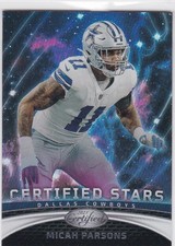 2023 Panini Certified #CS-1 Micah Parsons Certified Stars Dallas Cowboys