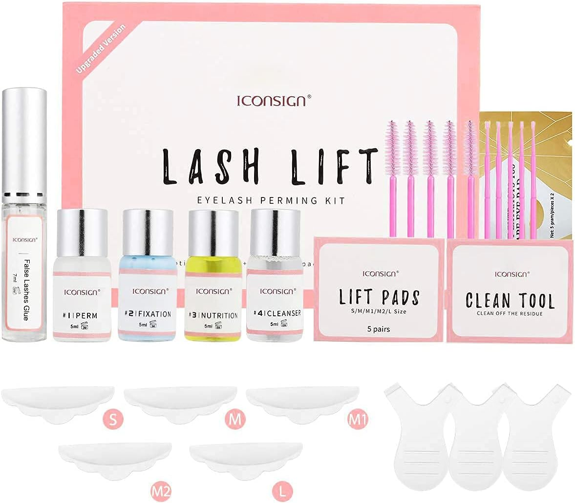 ICONSIGN Eyelash Lift Kit| Updated Lash Lift Kit| Professional Semi-Permanent Cu