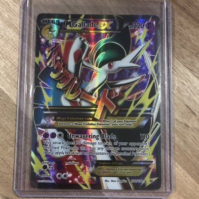 Pokémon Mega Gallade EX Full Art Holo Psychic Card 2015 #100/108