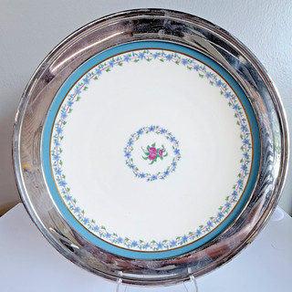 Lenox Porcelain Wallace Sterling Silver Platter Fairmount Pattern No Monogram