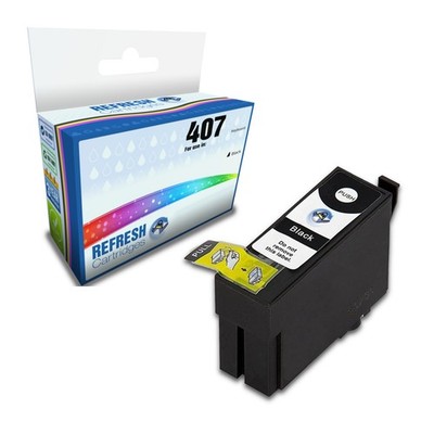 Refresh Patronen schwarz 407 Tinte kompatibel mit Epson Druckern