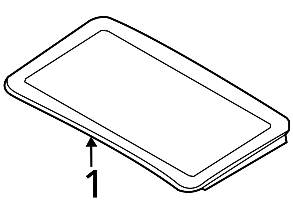 (LOCAL PICKUP ONLY) Roof Glass Fits 12-18 BMW 320i 1965724 Foto 4 de 4