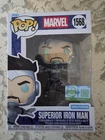 Funko POP! Ultra Superior Iron Man Marvel #1568 LE 5,000 W Pop Protector