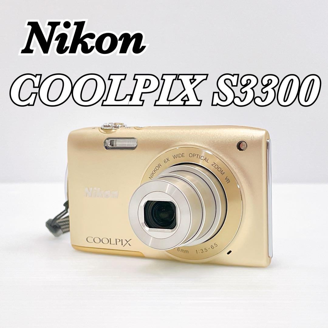 NIKON COOLPIX S3300 コンデジ デジカメ 02801