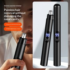 Rechargeable Electric Nose Hair Trimmer for Men - Portable Grooming Tool with Pr