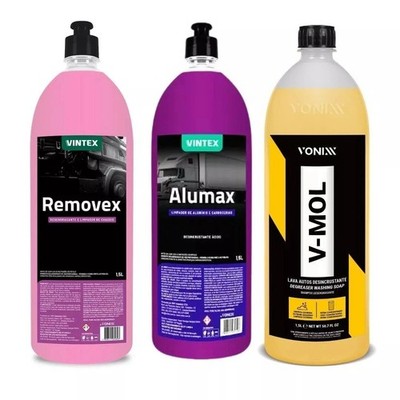 Vonixx Vintex Alumax Removex V-mol Kit Auto Räder KFZ Wartungsreiniger