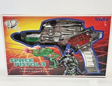 Space Pistol Laser 10.75" Battery Operated  Original Box, Brand New Old Stock