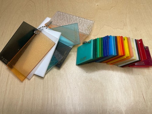 Vintage Plexiglas Color and Texture Sets | Swatch / Samples