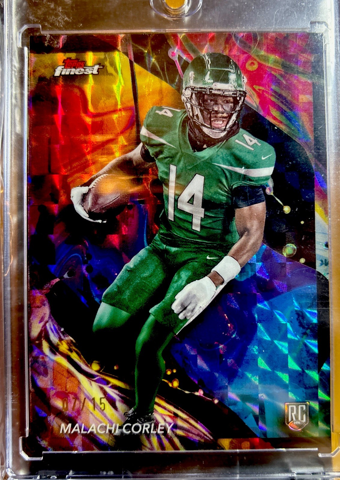 Malachi Corley Topps Finest #193 Oil Spill Geometric