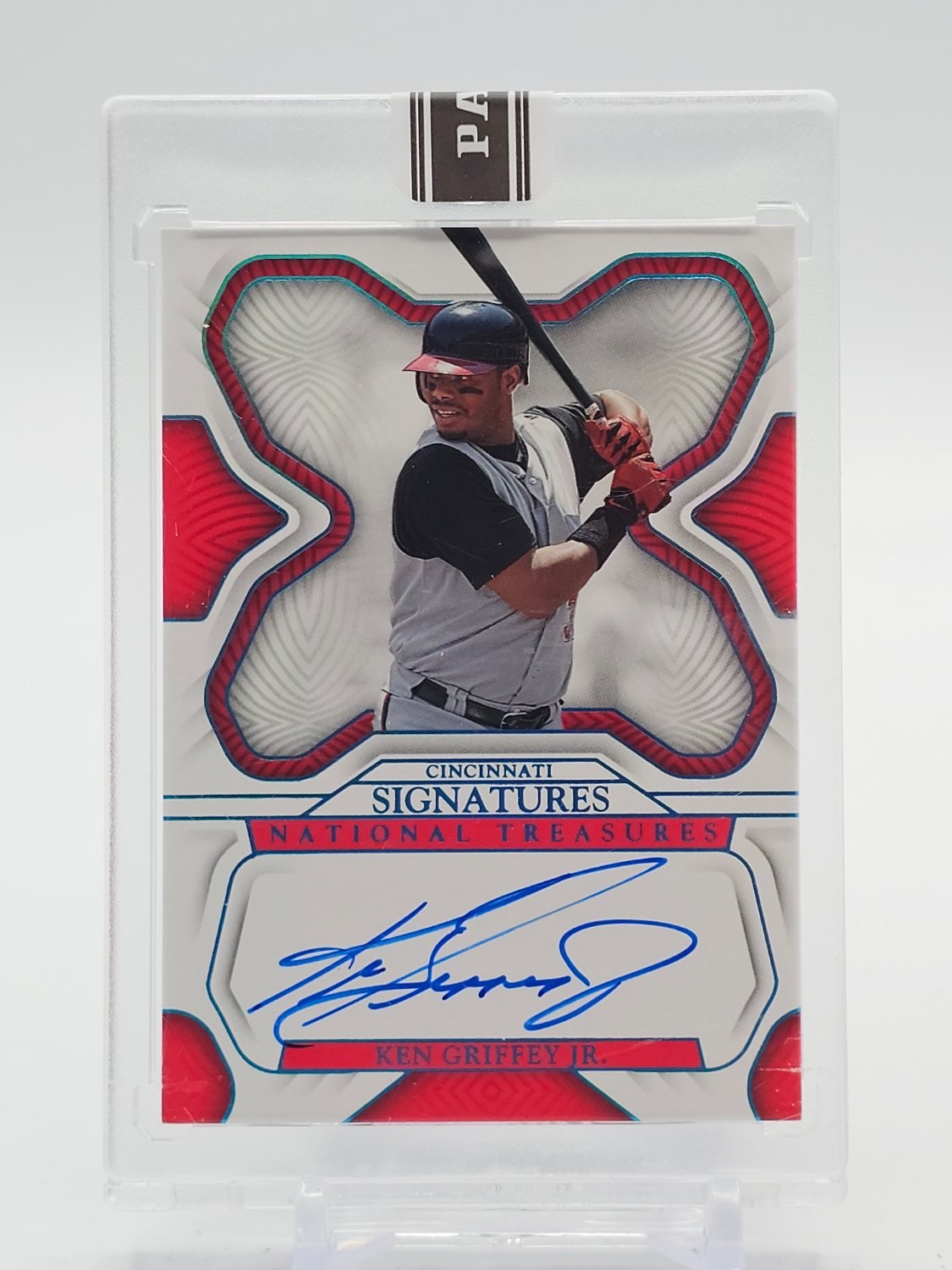 KEN GRIFFEY JR. 2023 NATIONAL TREASURES SIGNATURES AUTO BLACK BOX 1/1 Q3420