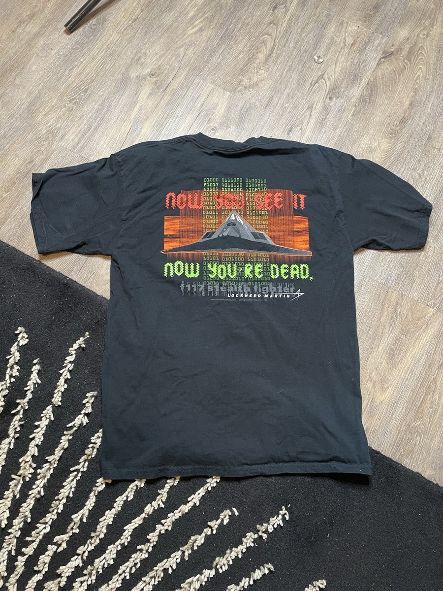 F117 Stealth Fighter Lockheed Martin Promo T-shirt Men