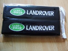 NEW EMBROIDERED "LAND ROVER" SEAT BELT COVERS,  FITS ALL ,FREE TRACKED POST