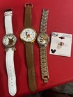 Lot of Disney Vintage Watches & NEW Genuine Sterling Silver Bead — photo 1