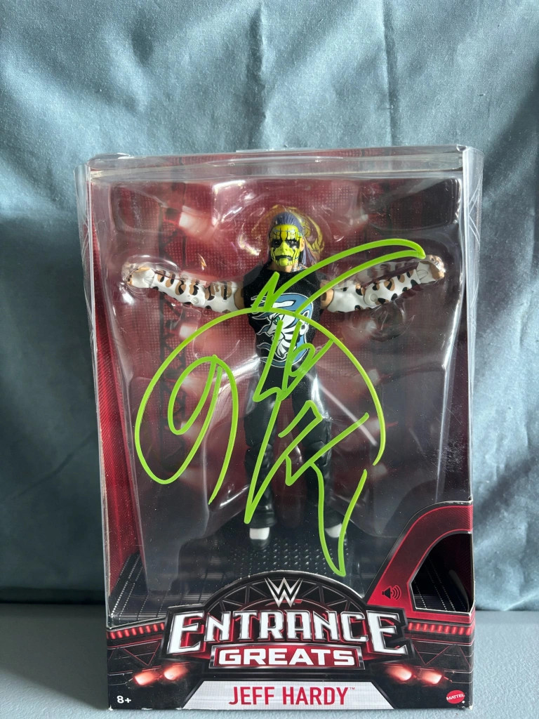 WWE Mattel Jeff Hardy Entrance Greats Elite Signed Action Figure