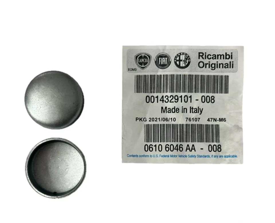 KIT TAPPI MONOBLOCCO FUSIONE ORIGINALE FIAT LANCIA MOTORI FIRE 50mm+30mm - Immagine 3 di 3