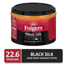 Folgers Black Silk Ground Coffee, Dark Roast,...