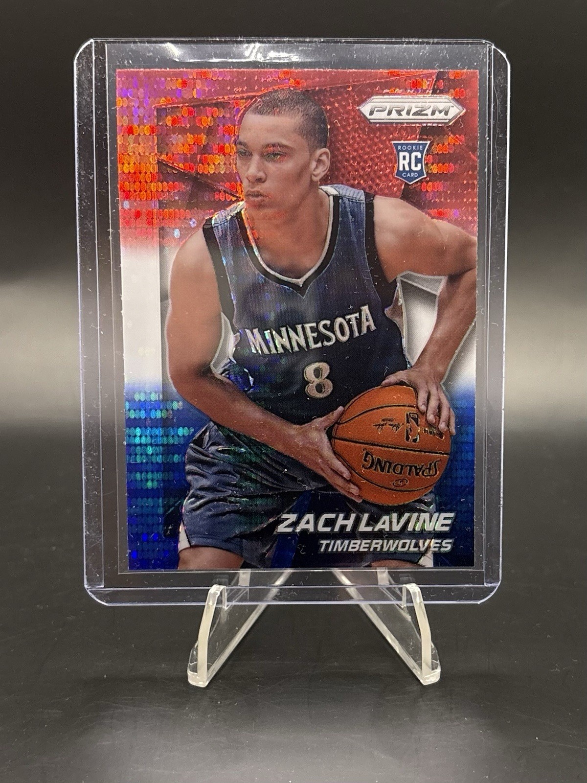 2014-15 Panini Prizm - Zach LaVine #262 Red White & Blue Pulsar Prizm (RC)